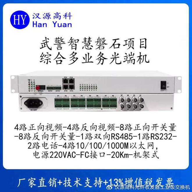 汉源高科智慧磐石综合多业务光端机打造六位一体现代化执勤安防新标杆(图1)