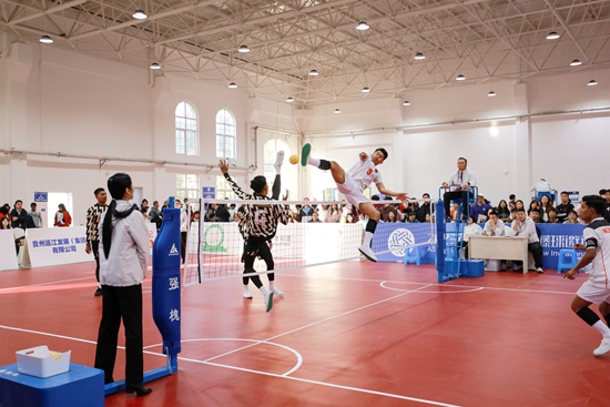 内蒙古第十四届运动会藤球比赛开赛(图1)
